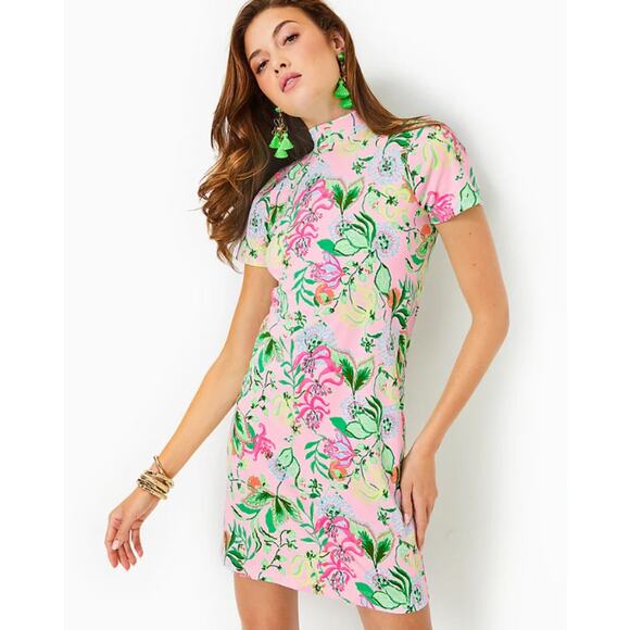 Lilly Pulitzer Dresses & Skirts - LILLY PULITZER Halle Short Sleeve Dress Medium Via Amore Spritzer Tropical NWOT
